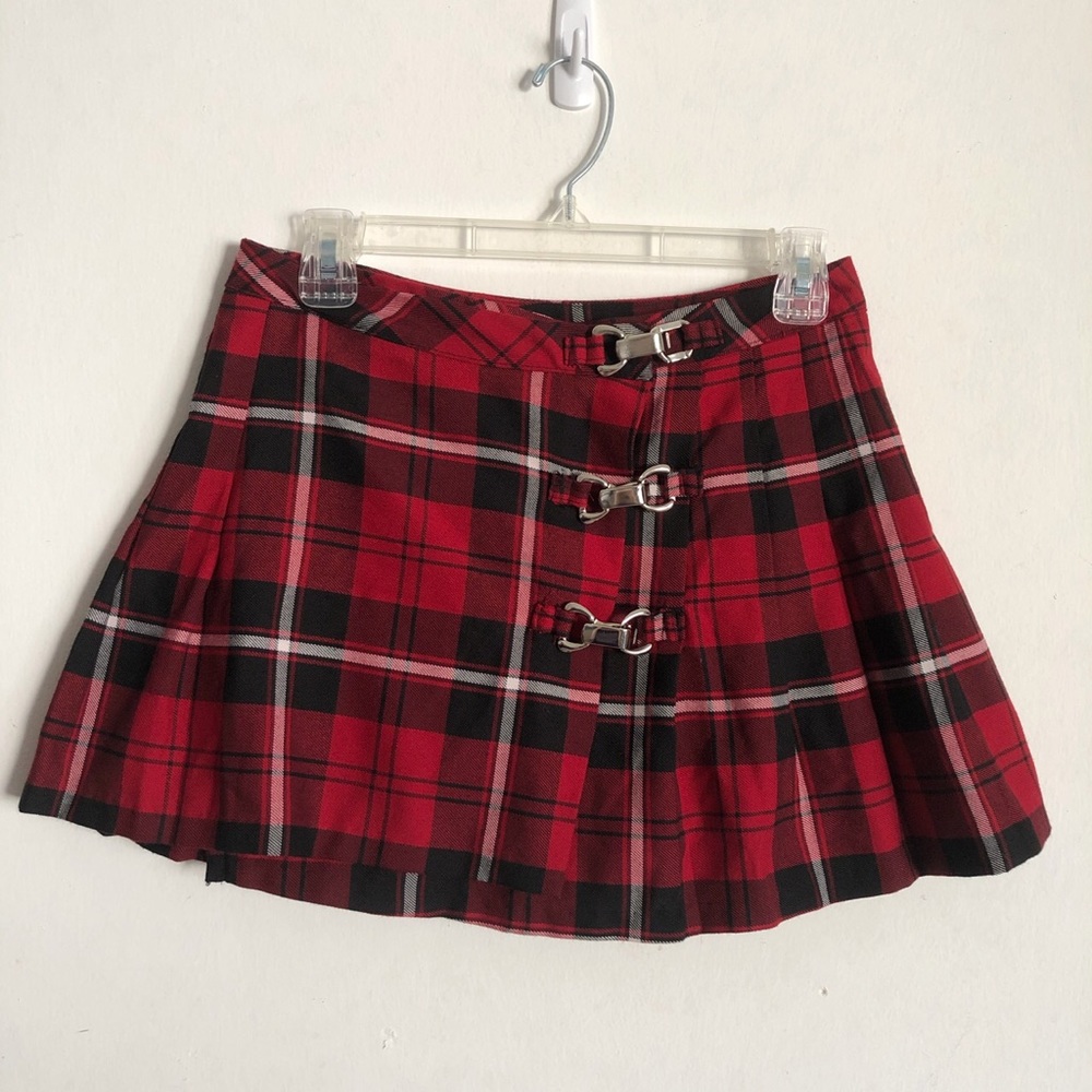 Vintage Plaid Mini Skirt brand rave juniors